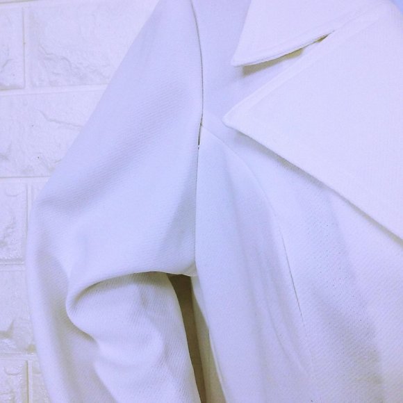 Vintage 70s Eclipse White Disco Blazer Womens Sz-L - Picture 9 of 10